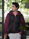Block-Graph Quilted Puffer Jacket