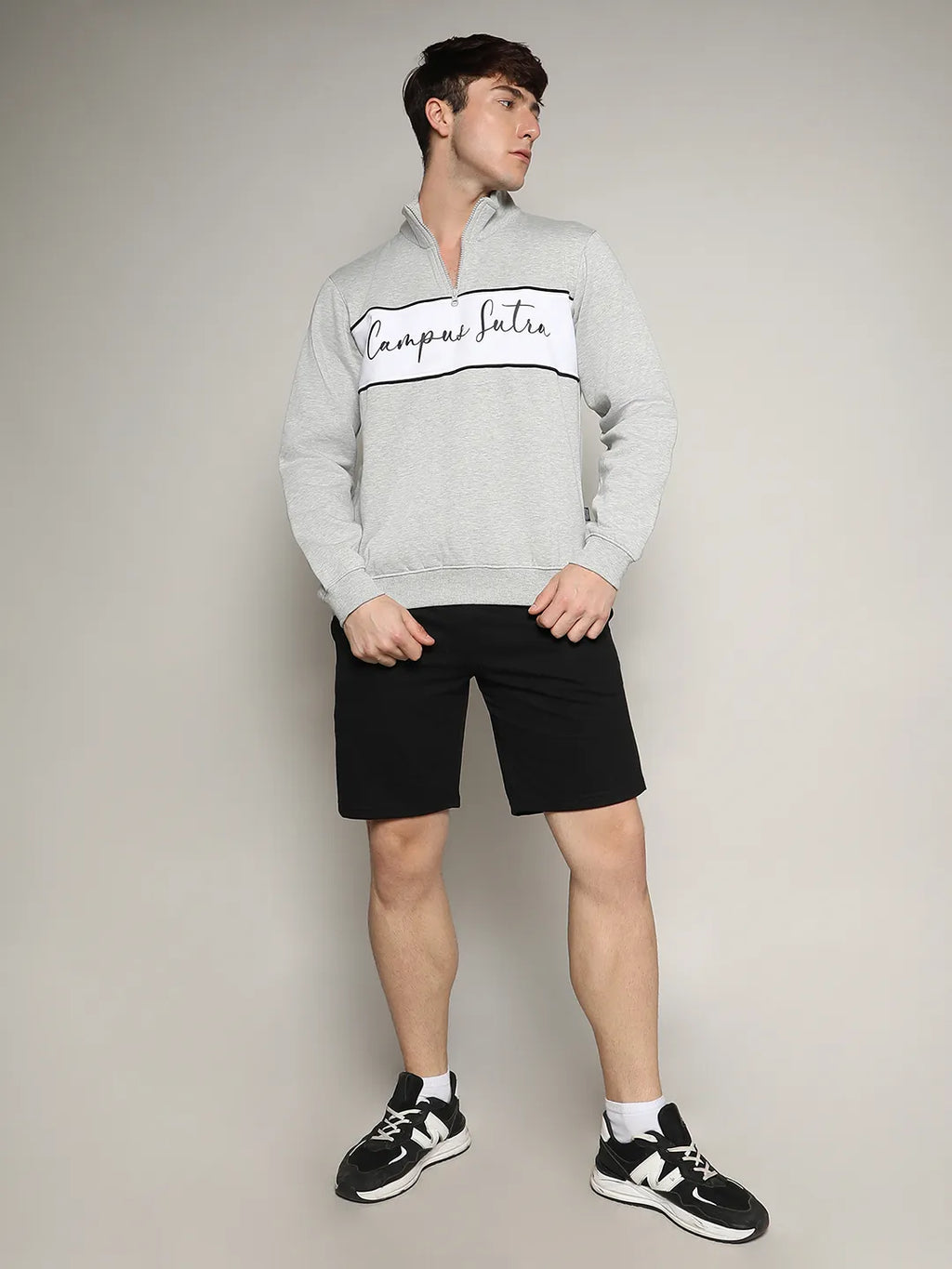Contrast Panel Sweatshirt