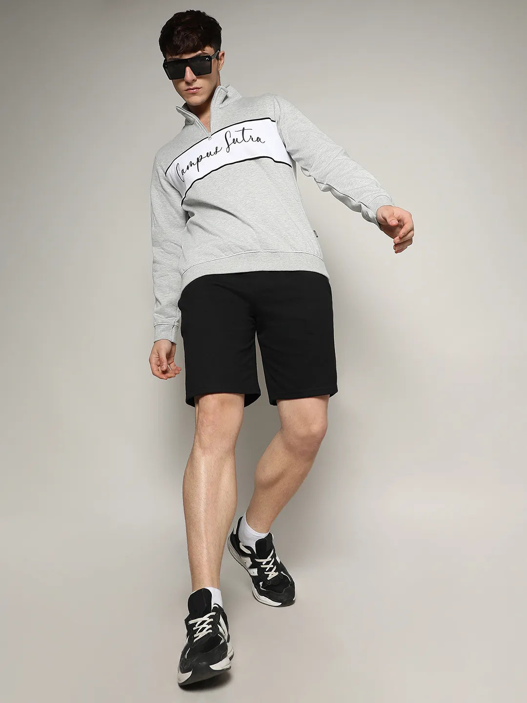 Contrast Panel Sweatshirt