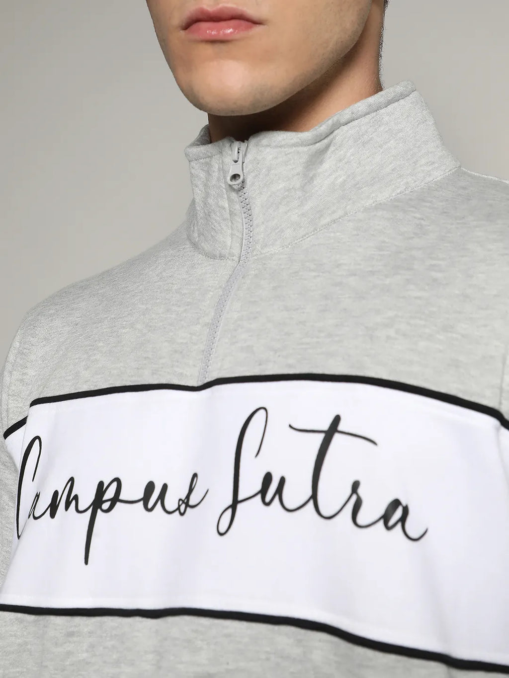 Contrast Panel Sweatshirt