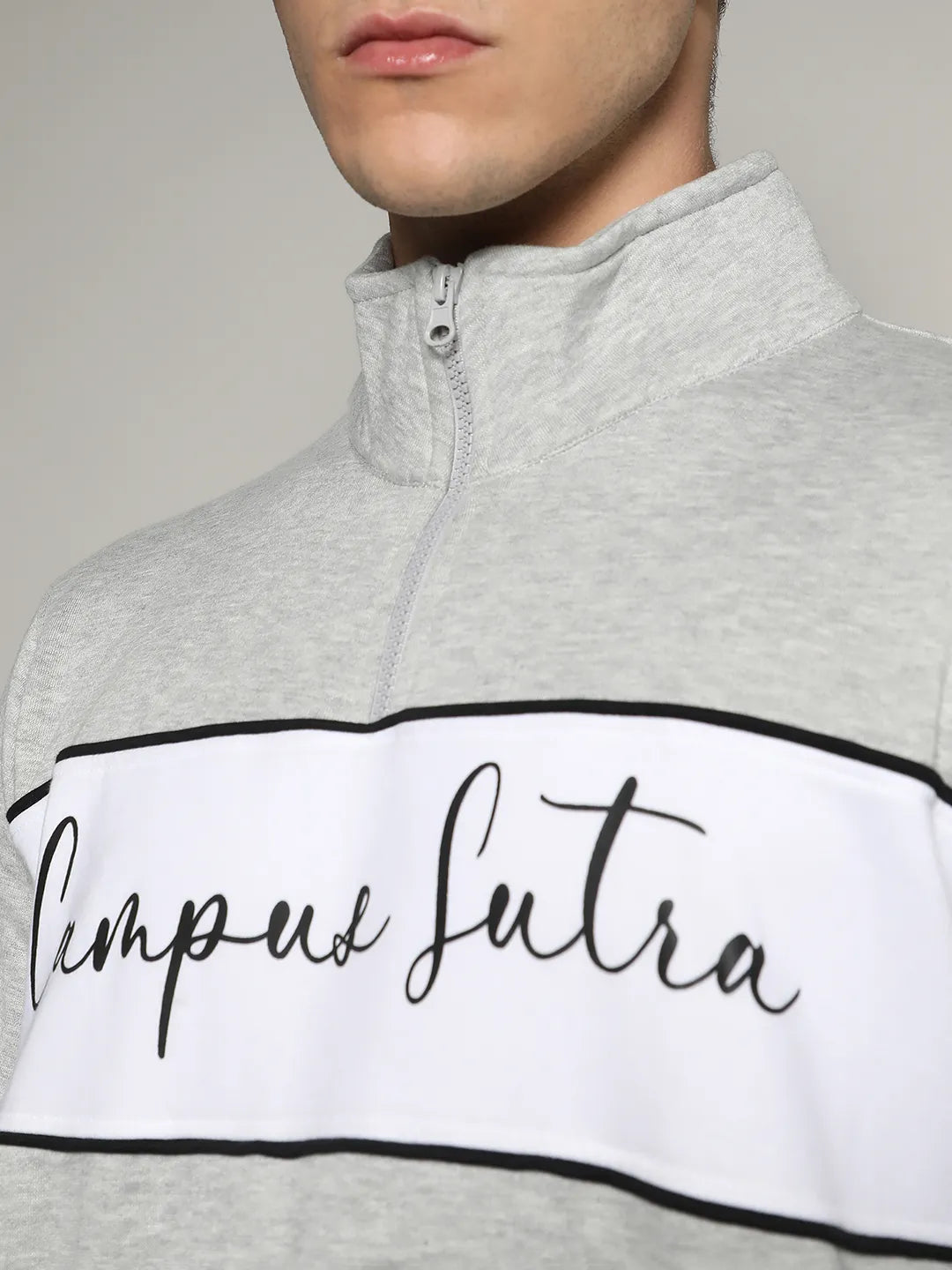 Contrast Panel Sweatshirt