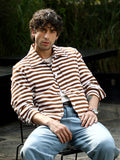 Candy-Striped Utility Bomber Jacket