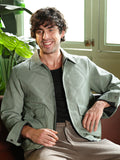 Rhombus-Jacquard Zip-Front Jacket