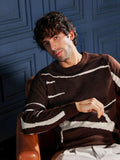 Mono-Abstract Pullover Sweater