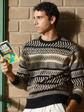 Scandi-Jacquard Pullover Sweater