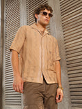 Swirl Open-Knit Shirt