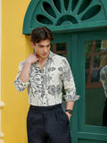 Men's Shirt Cotton All Over Print