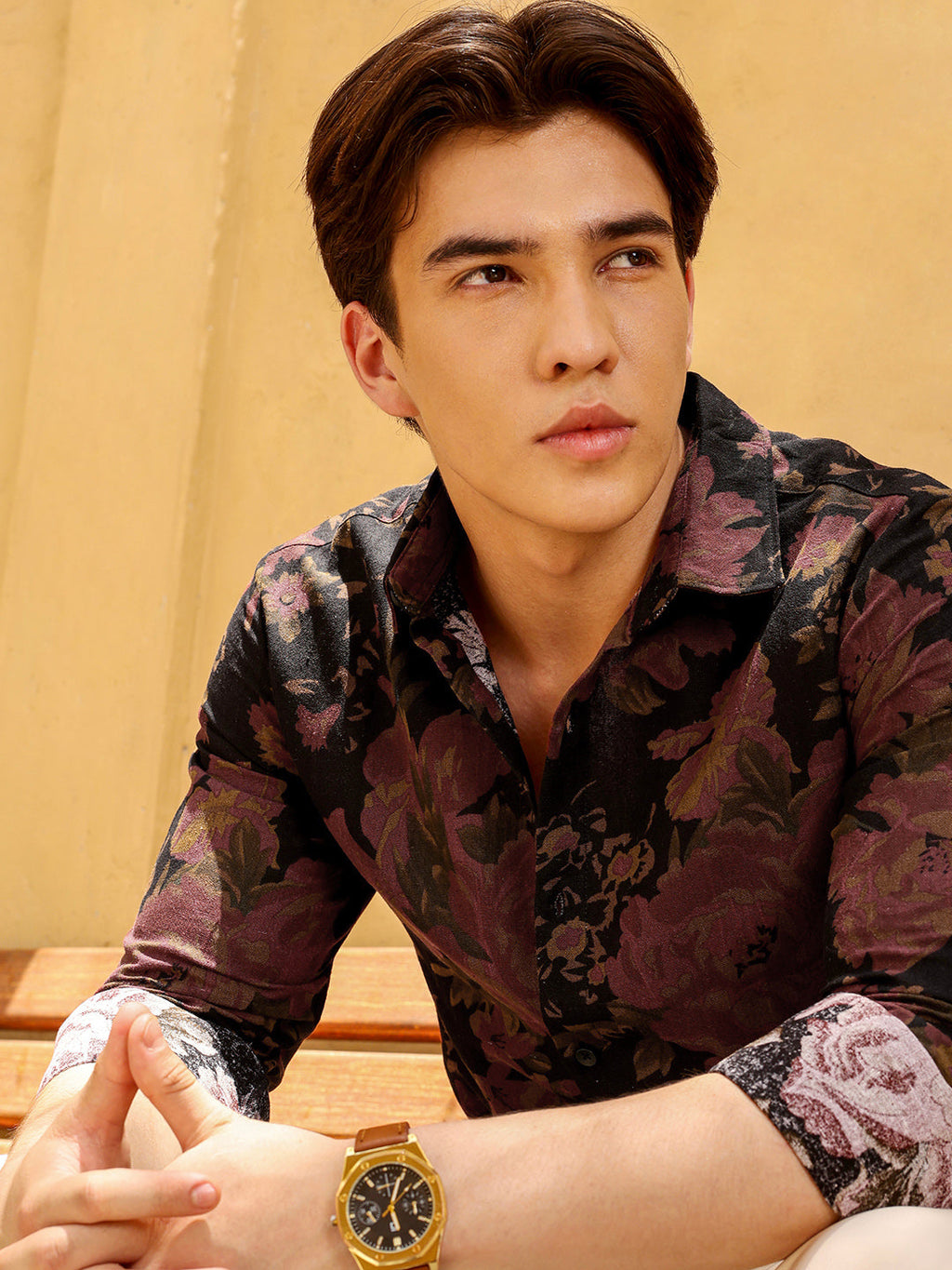 Men's Shirt Cotton All Over Print