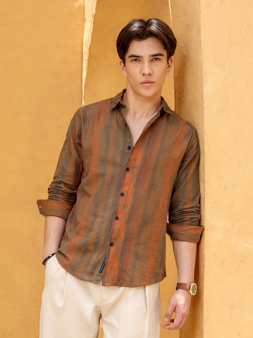Men's Shirt Cotton All Over Print