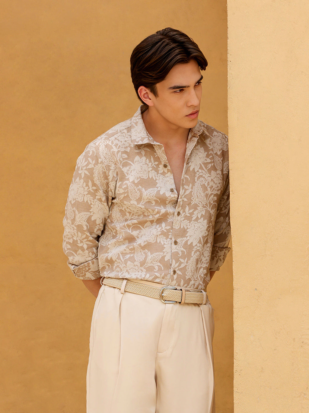 Men's Shirt Cotton All Over Print
