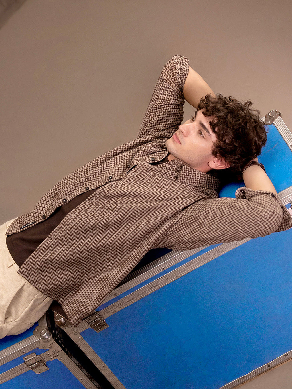 Men's Yarn Dyed Checks Oversized Fit Shirt