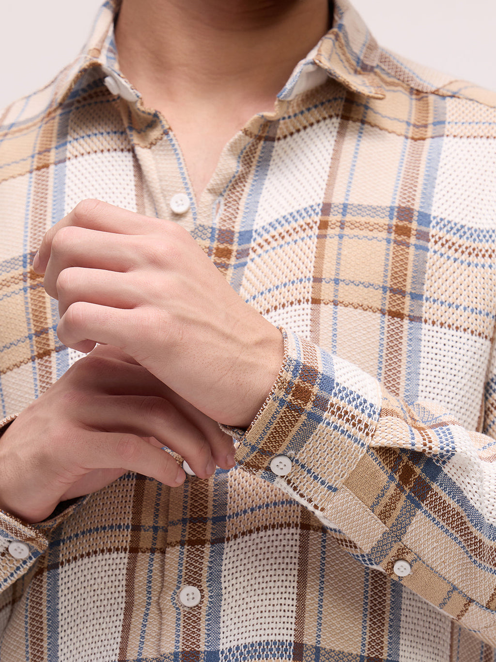 Men's Yarn Dyed Checks Regular Fit Shirt