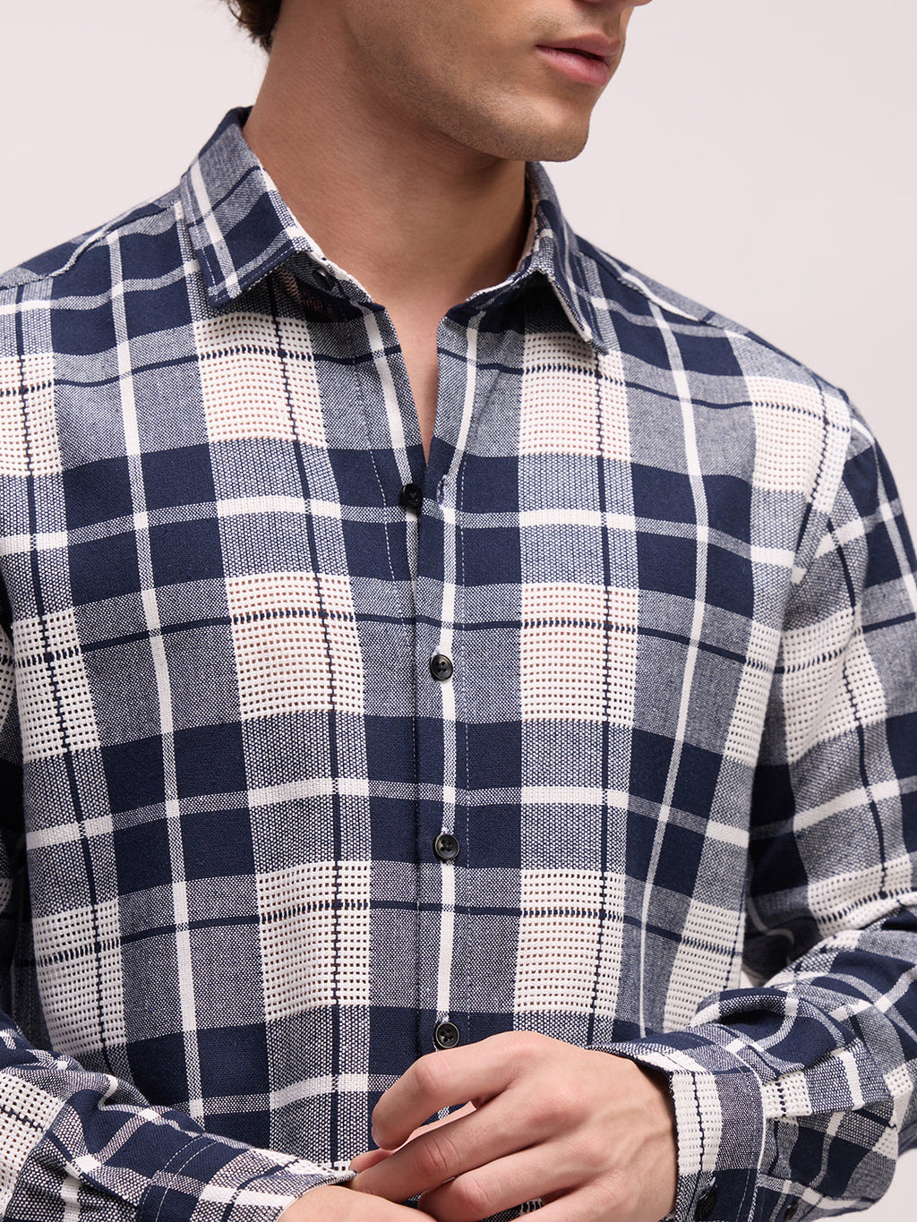 Men's Yarn Dyed Checks Regular Fit Shirt