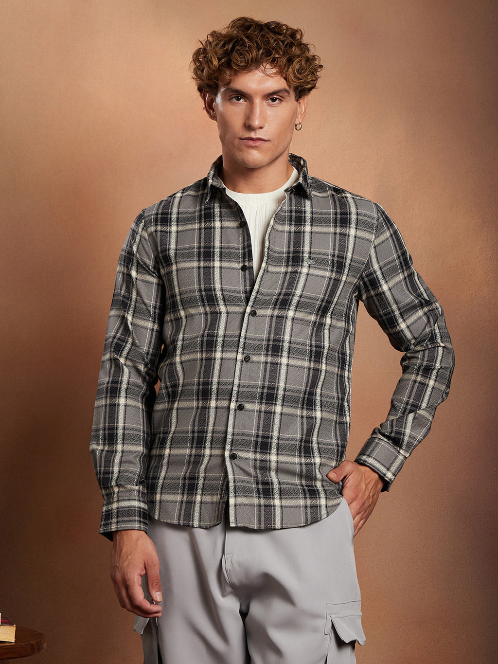 Shadow-Check Regular Shirt