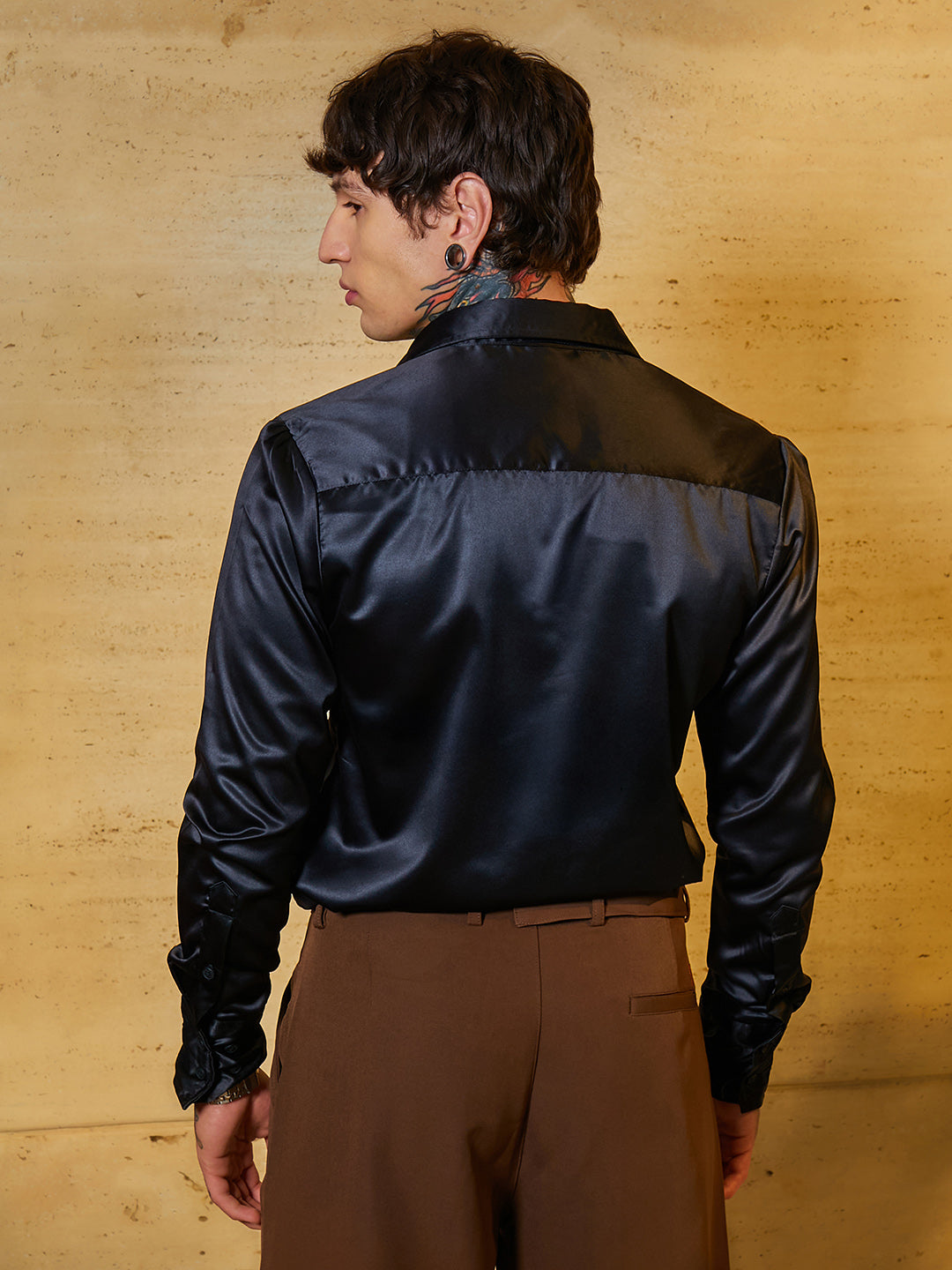 Solid Satin Shirt