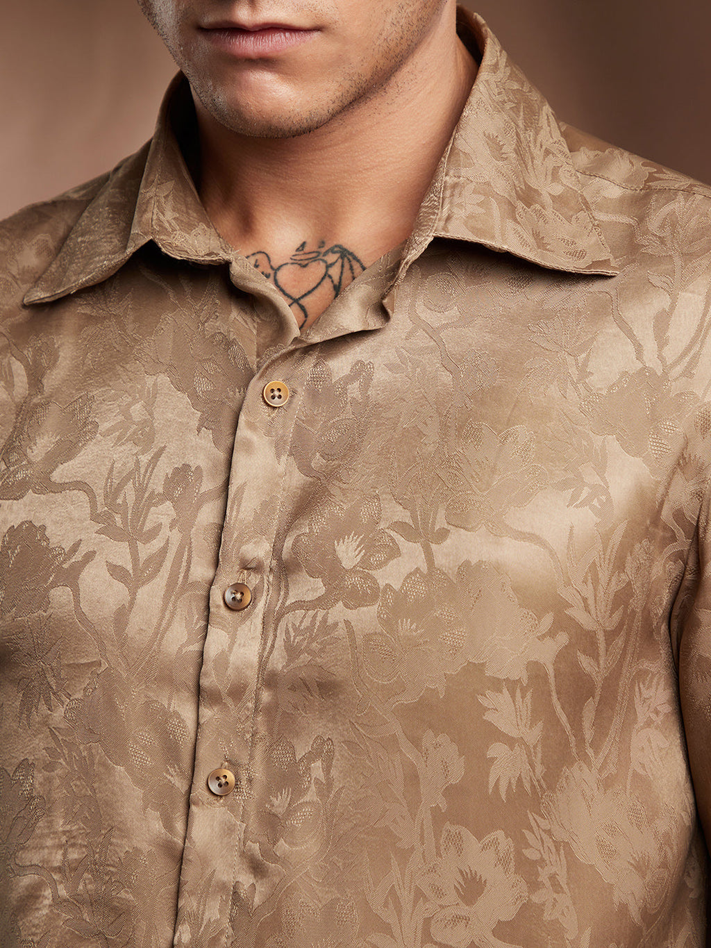Flora-Textured Shirt