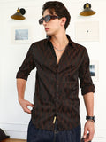 Gradient-Geometric Jacquard Shirt