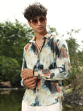 Abstract-Brushed Imprint Shirt