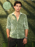 Solid Velvet Shirt
