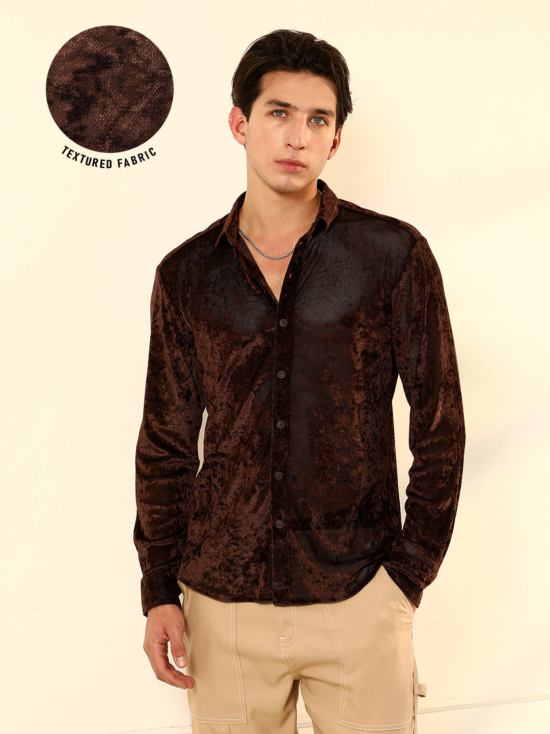 Solid Velvet Shirt