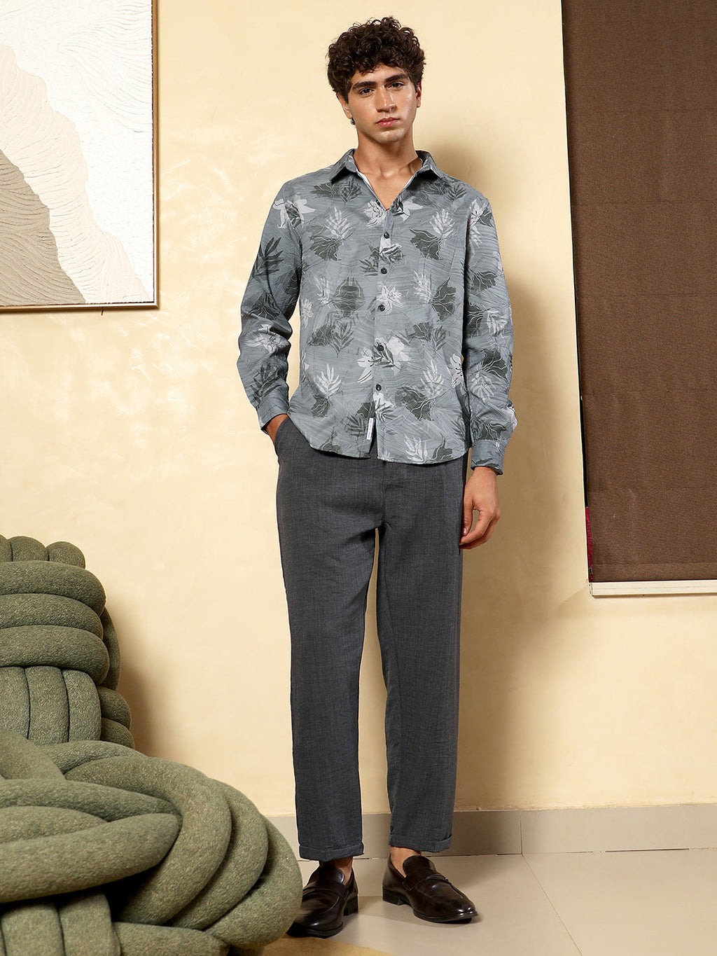 Leaf-Imprint Foliage-Tactile Shirt