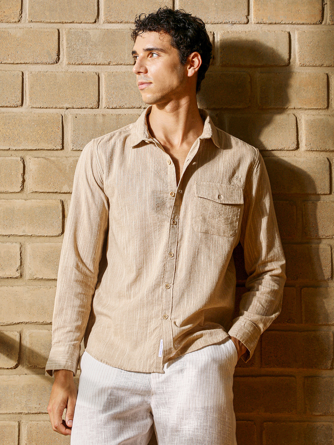 Thread-Jacquard Shirt