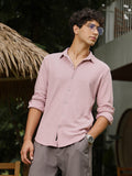 Basket-Knit Jacquard Shirt