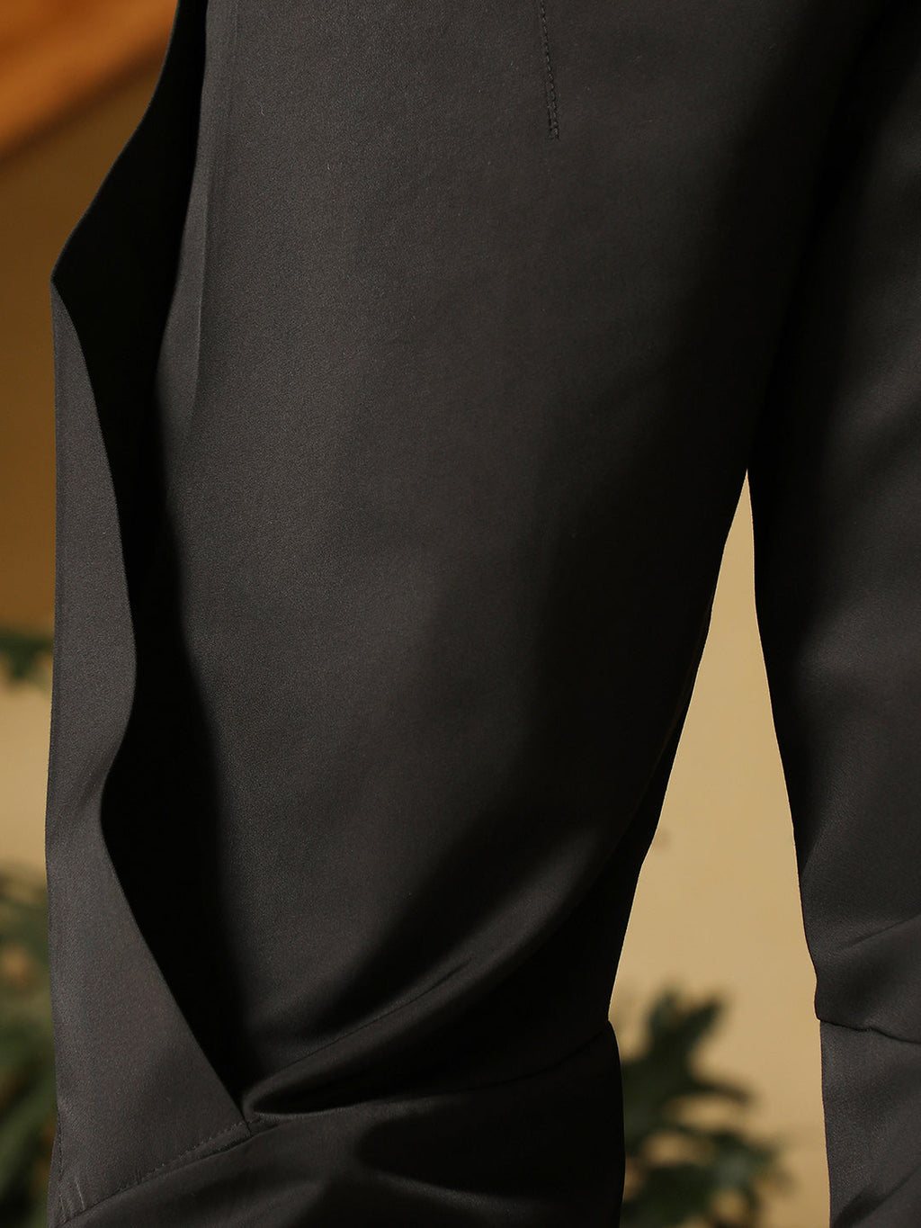 Twill-Panelled Chino Trousers