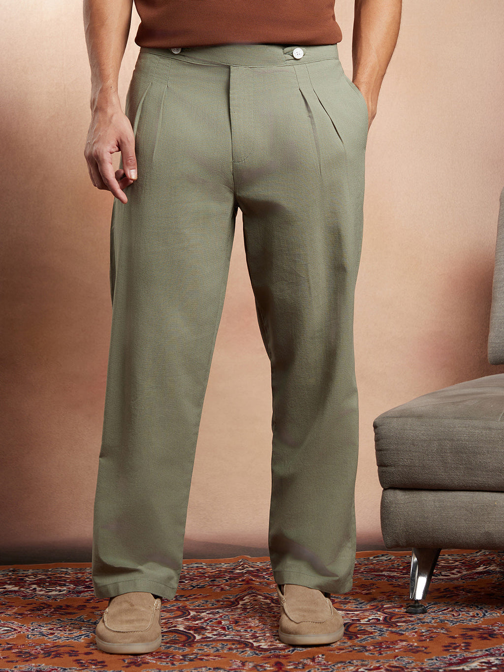 Lightweight - Linen-Blend Cigrette Trousers