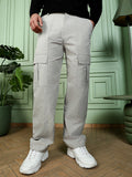 Contrast-Stitch Utility Trousers