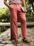Pleated-Cuffed Tailored Trousers
