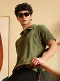 Bi-Panel Polo T-Shirt