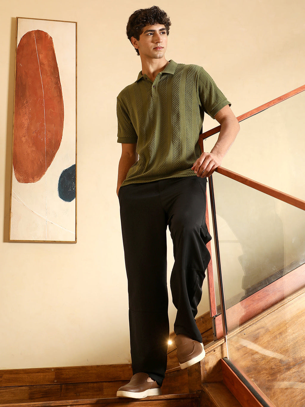 Bi-Panel Polo T-Shirt