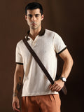 Contrast Quad Polo T-Shirt