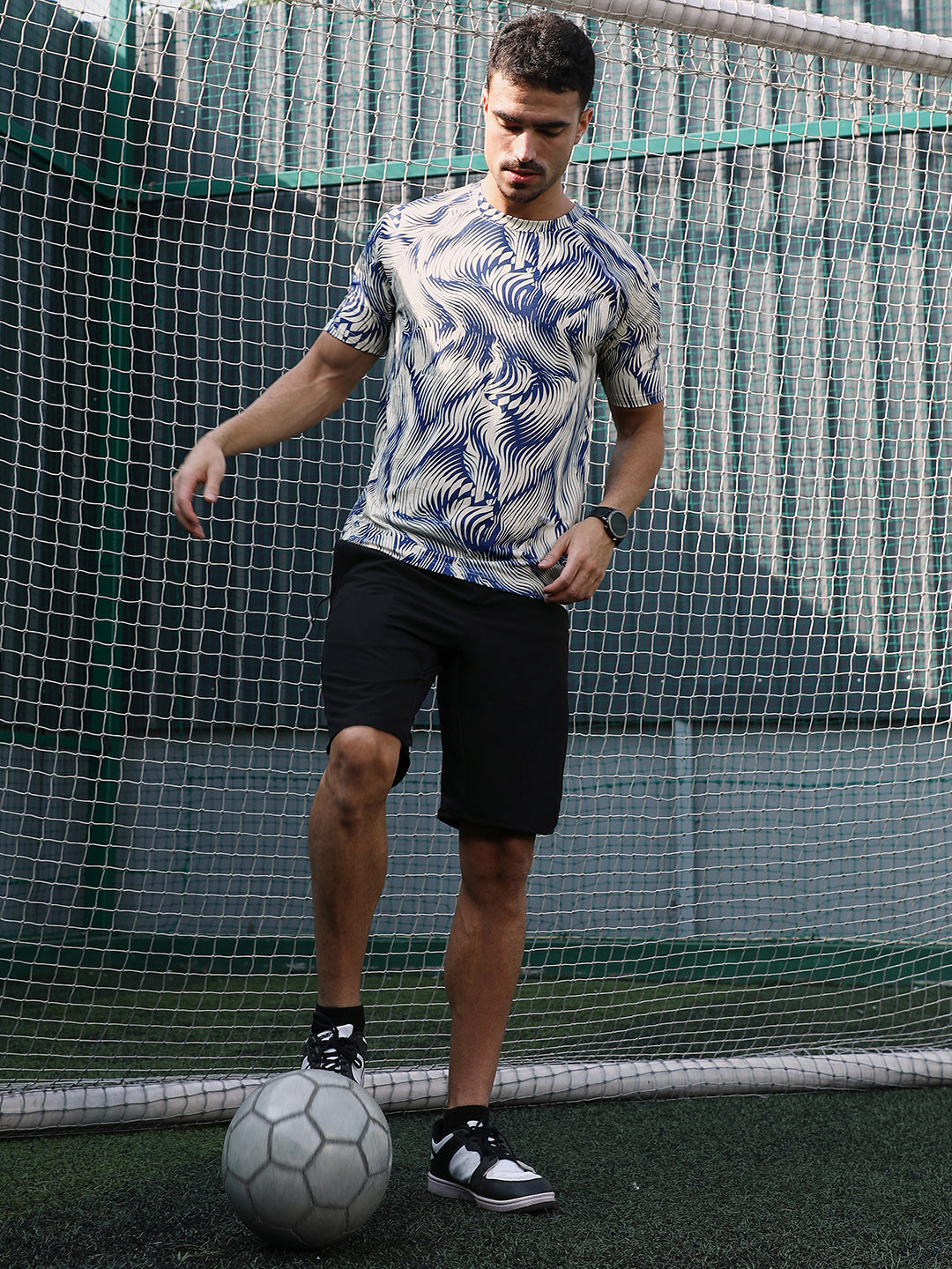 Abstract-Stroke Activewear T-Shirt