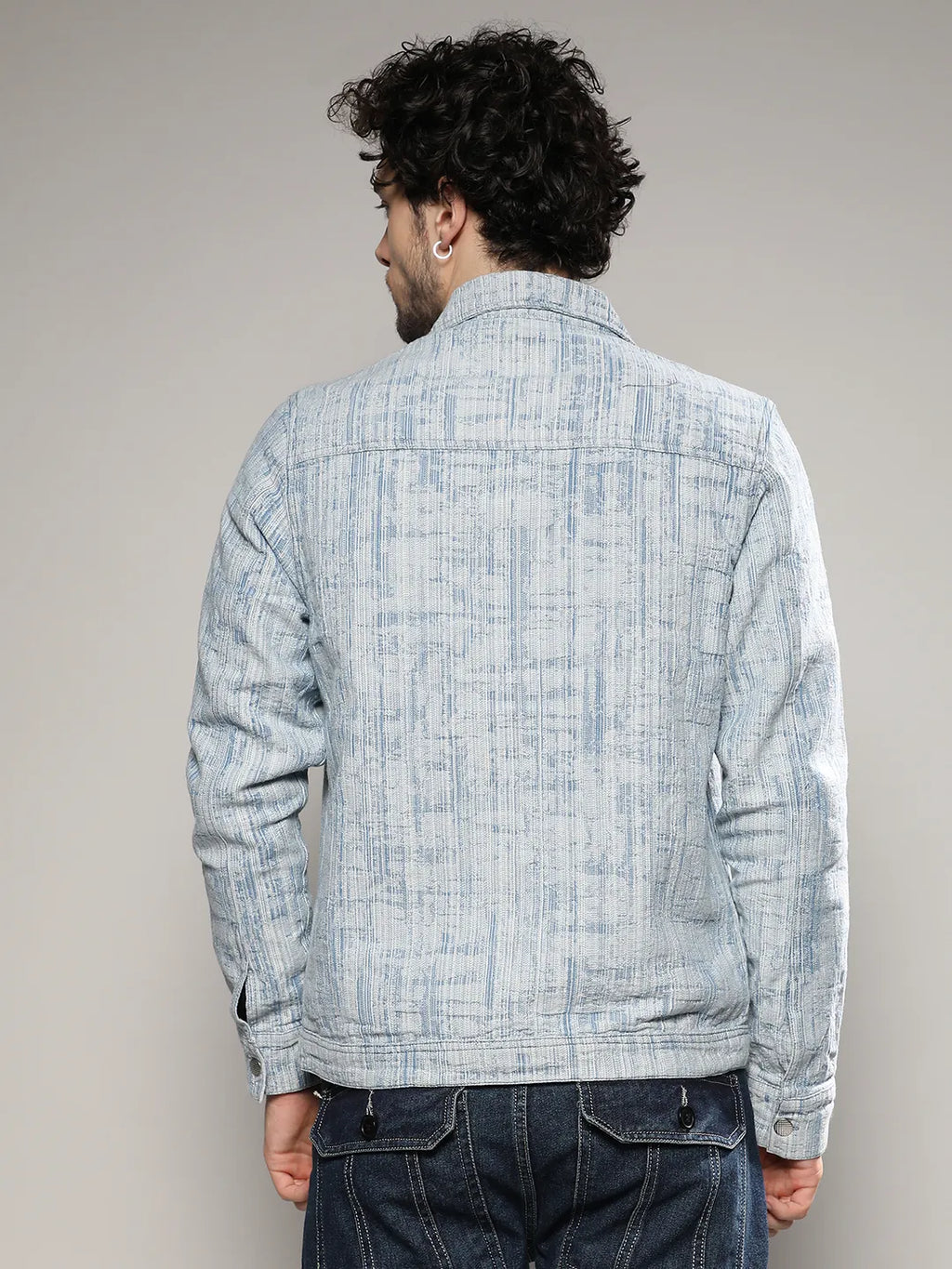 Heavily Washed Denim Jacket