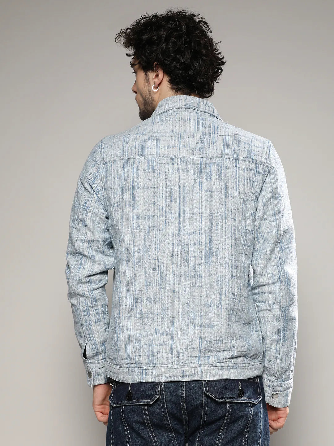 Heavily Washed Denim Jacket