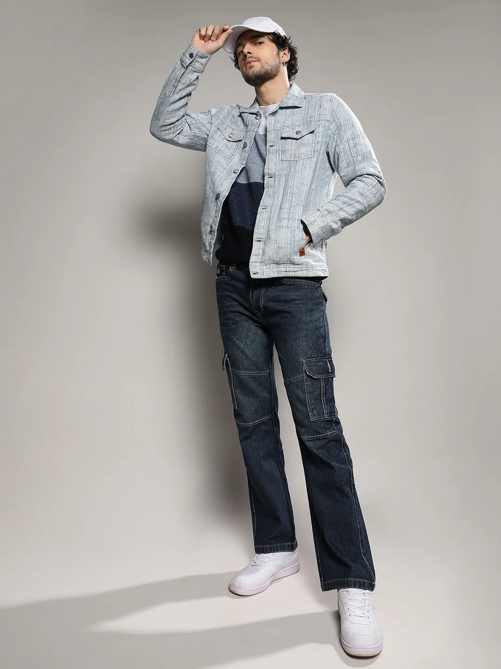 Heavily Washed Denim Jacket